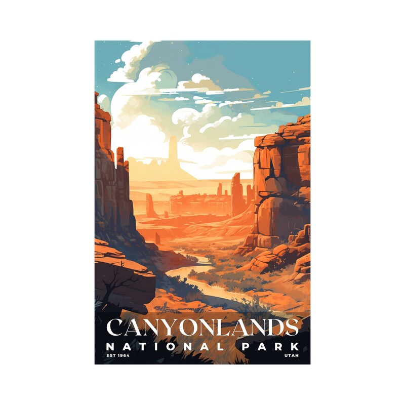 Canyonlands National Park Poster, Travel Art, Office Poster, Home Decor | S3